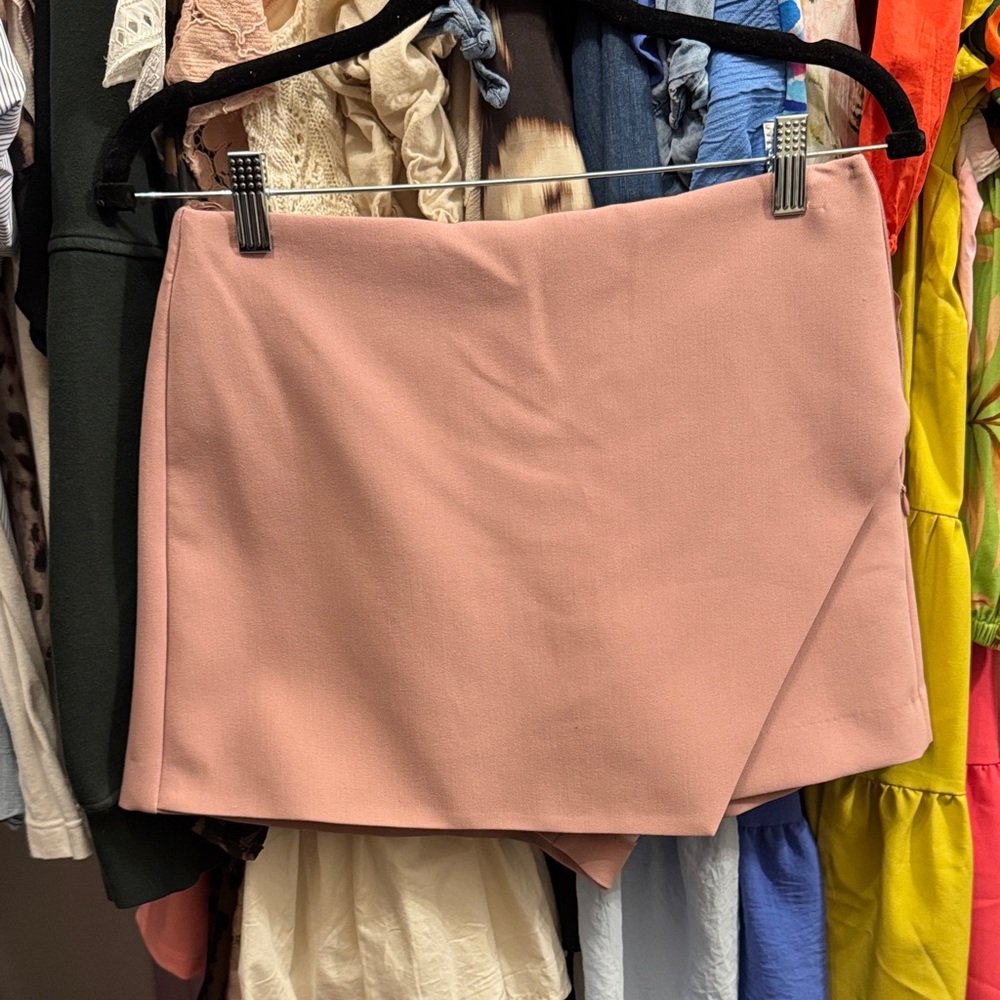 Zara mauve pink mini skort